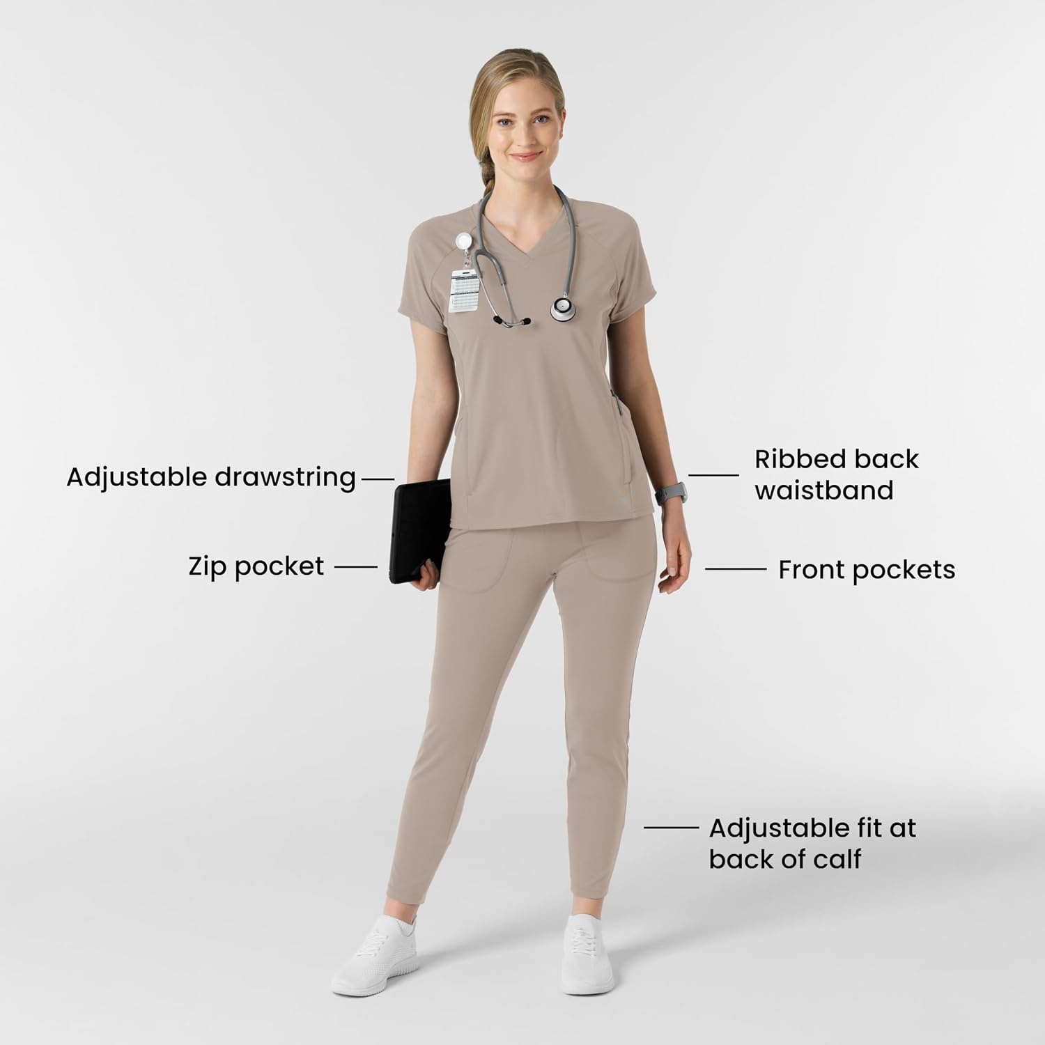 Wink Renew Women’s Track Scrub Pant(Haze)