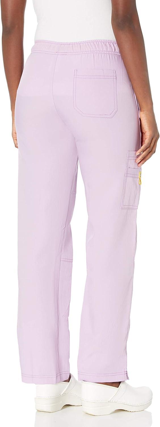 WonderWink Womens Four Stretch Cargo Scrub Pant(Light Orchid)