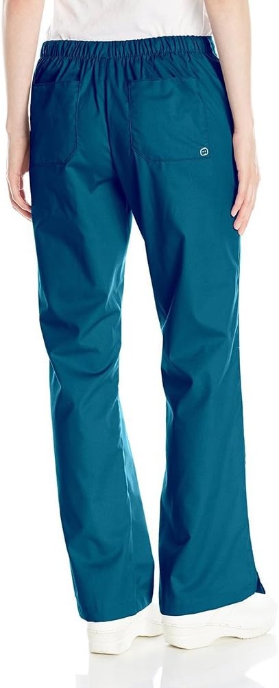 Wink WonderWORK Women’s Flare Leg Scrub Pant, Caribbean Blue, S