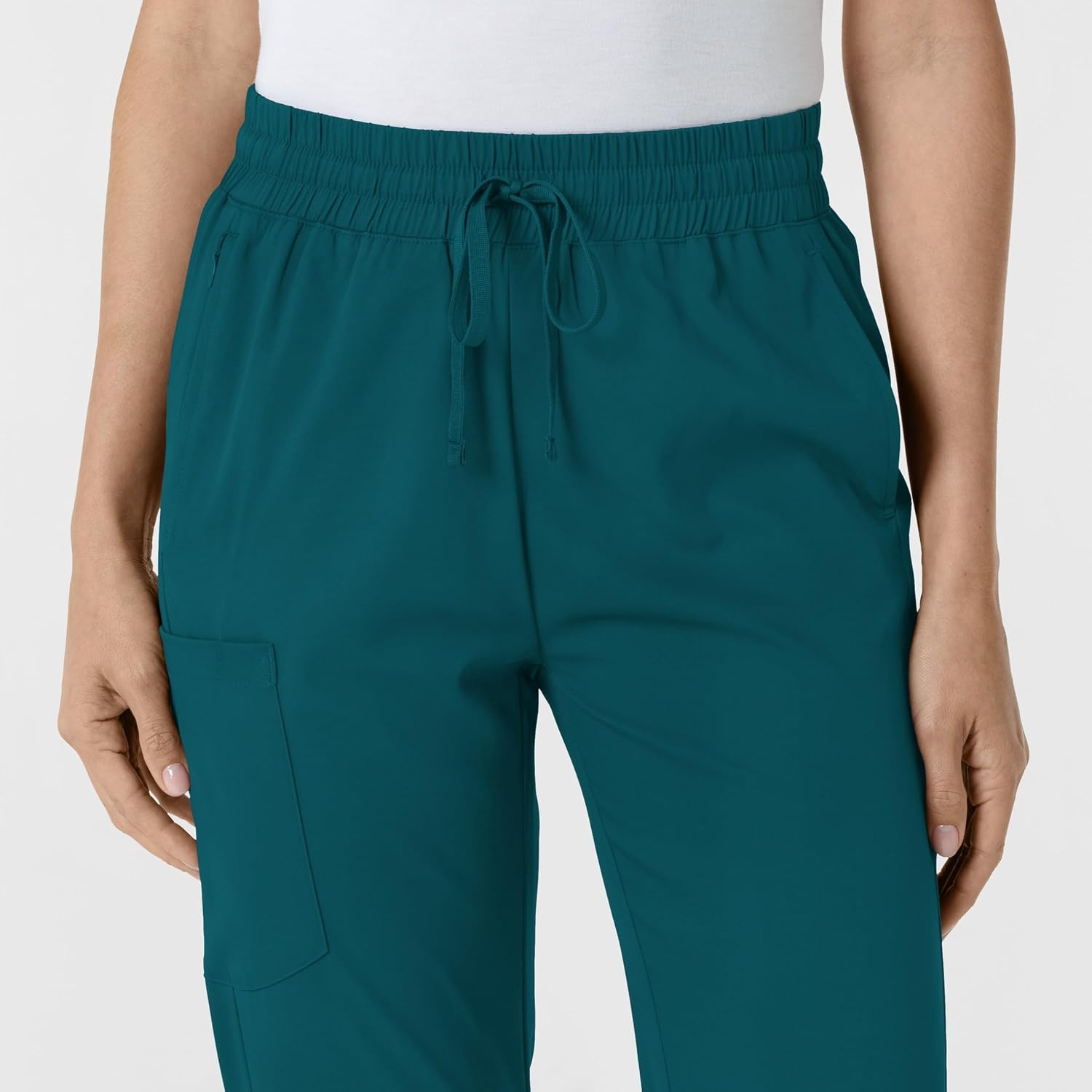 WINK Scrubs for Women, Boundless, Bootcut Pants with Drawstring and 6 Pockets(Caribbean)