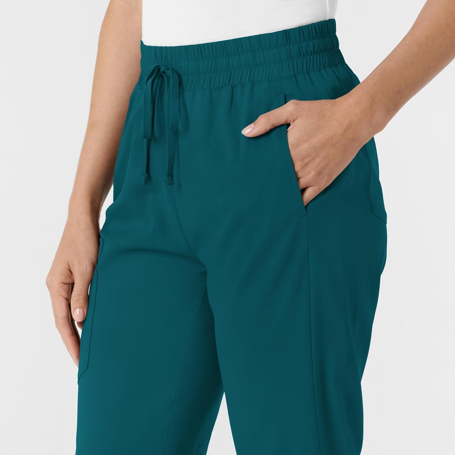 WINK Scrubs for Women, Boundless, Bootcut Pants with Drawstring and 6 Pockets(Caribbean)