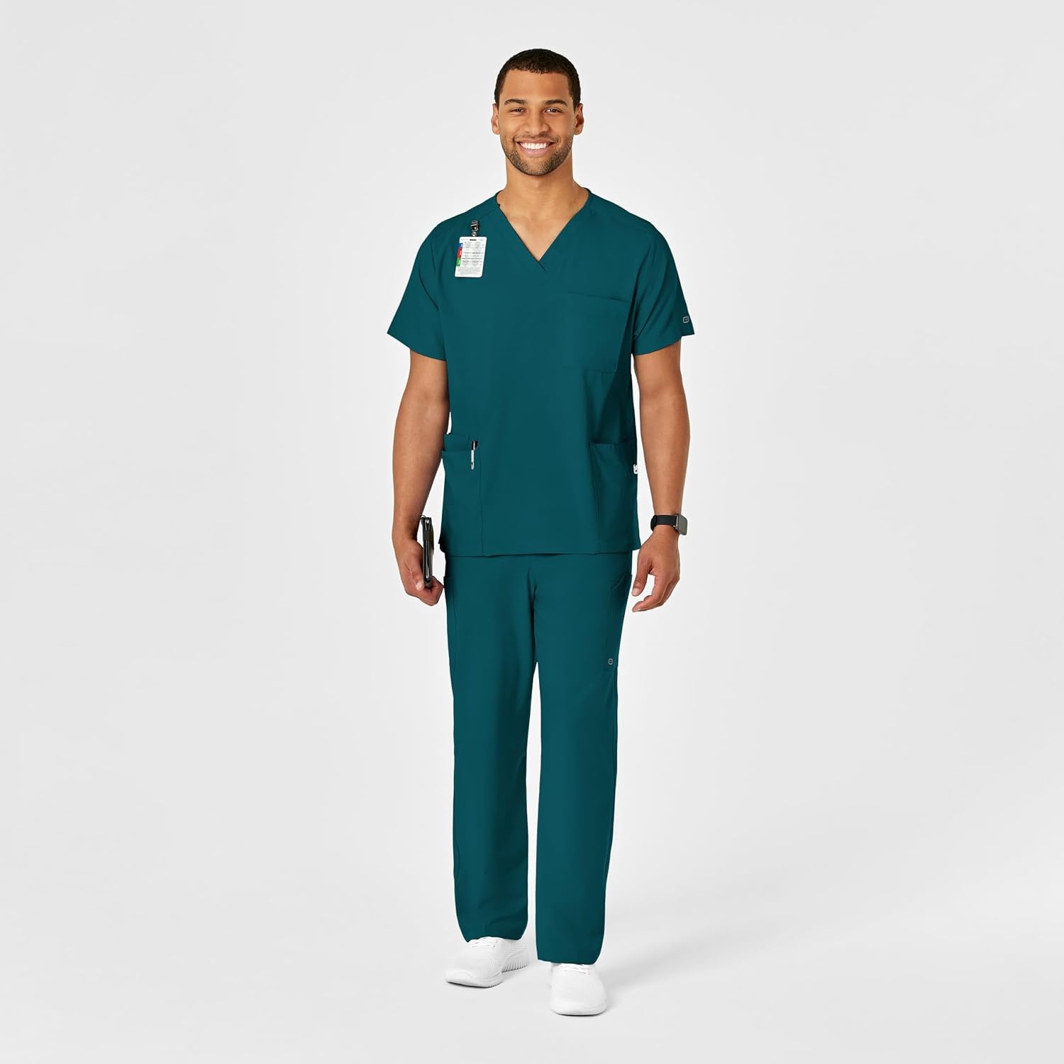 Wink W123 Unisex Multi-Cargo Scrub Pant(Caribbean Blue)