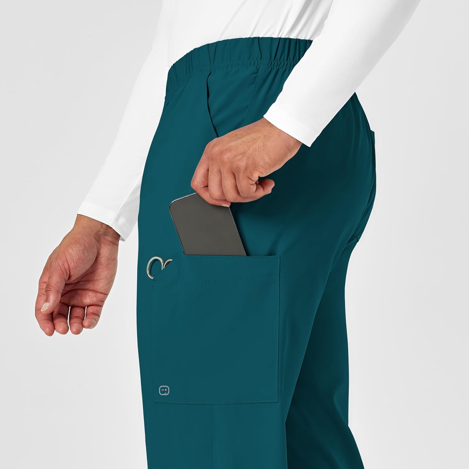 Wink W123 Unisex Multi-Cargo Scrub Pant(Caribbean Blue)