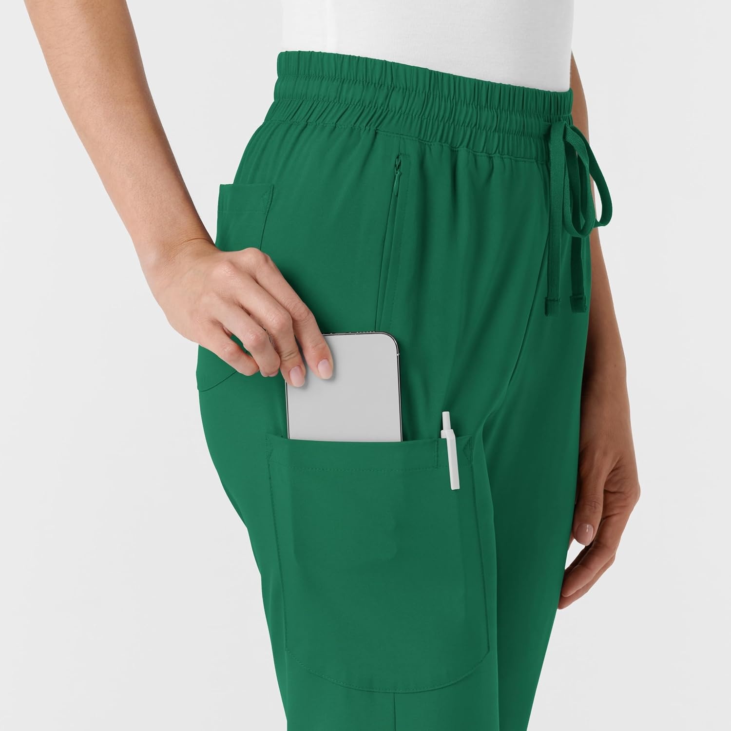 WINK Boundless Women’s Bootcut Scrub Pant | Womens Scrub Pant Teal Mid Rise(Hunter)