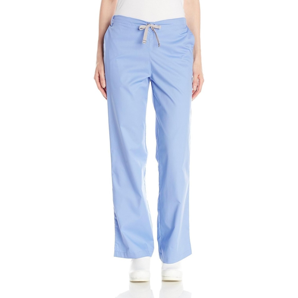 Wink WonderWORK Women’s Flare Leg Scrub Pant, Ceil Blue, L PET