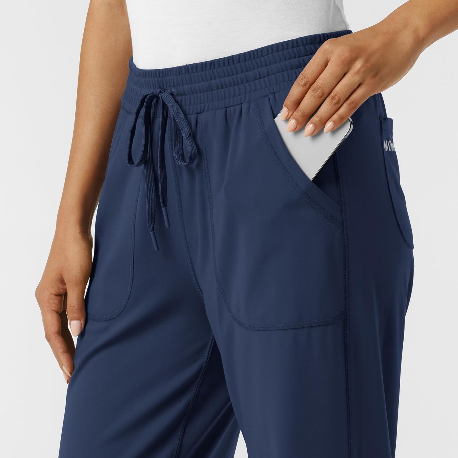 Wink Renew Knit Women’s Wide Leg Scrub Pant(Navy)