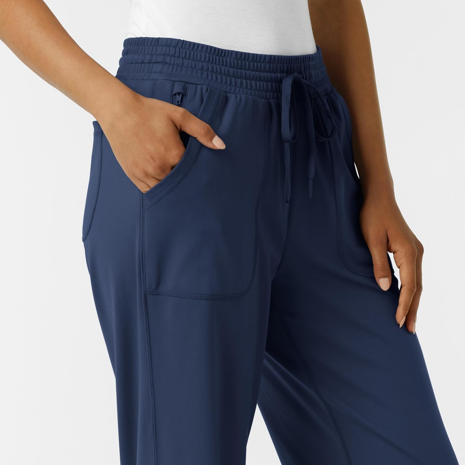 Wink Renew Knit Women’s Wide Leg Scrub Pant(Navy)