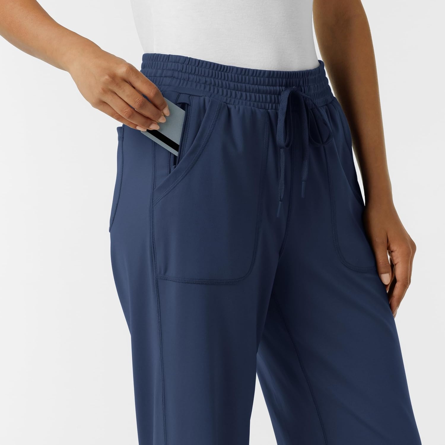 Wink Renew Knit Women’s Wide Leg Scrub Pant(Navy)
