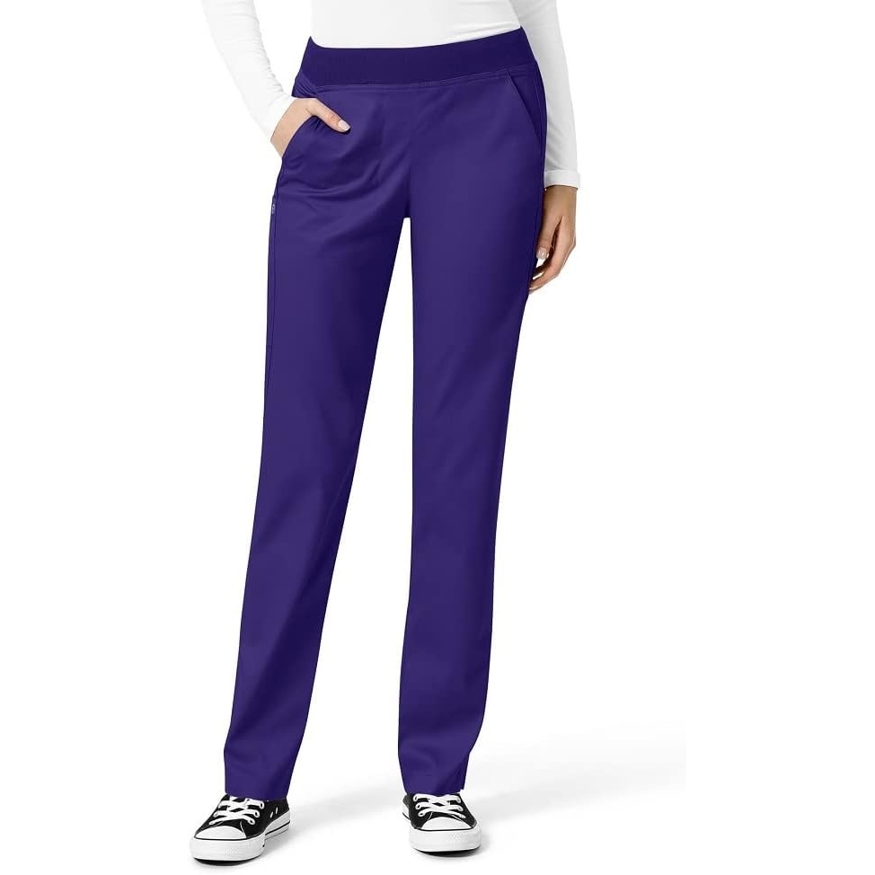 Wink PRO Women’s Knit Waist Cargo Scrub Pant(Grape)