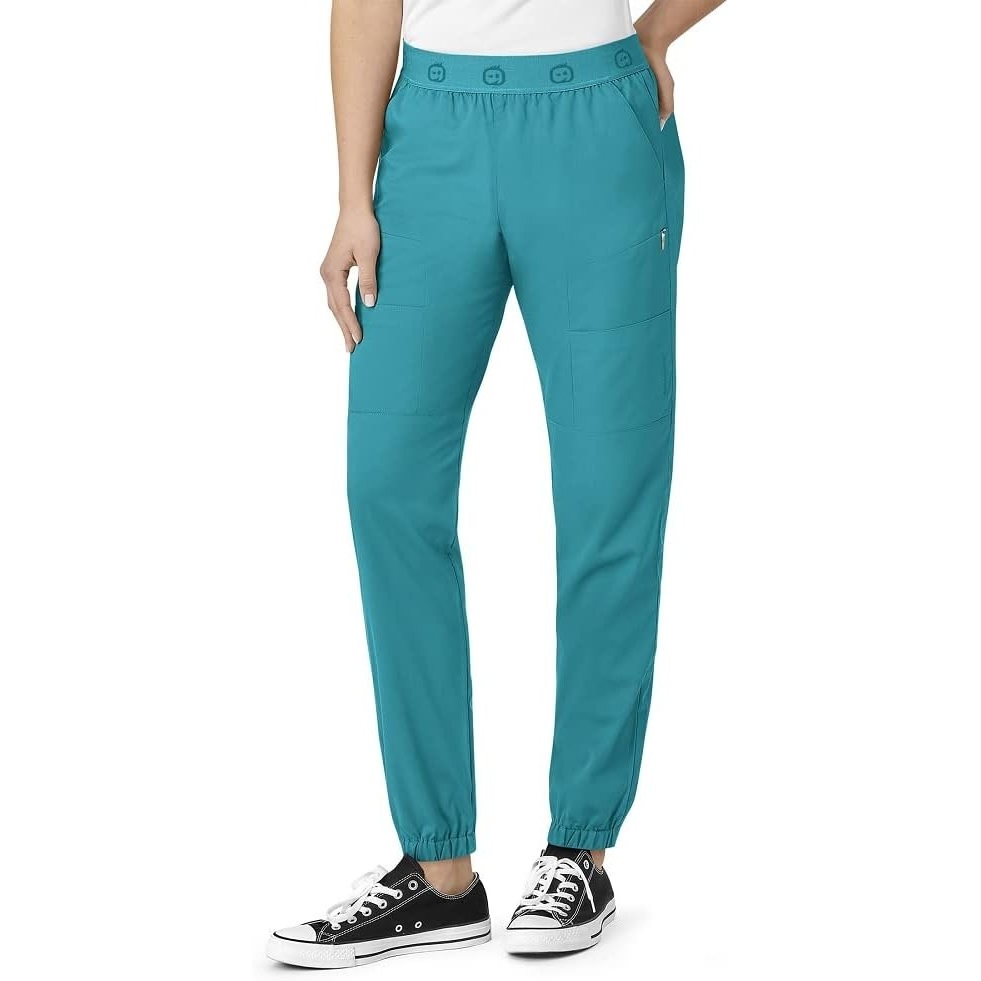 Wink Women’s Slim Cargo Jogger Pant(Teal Blue)