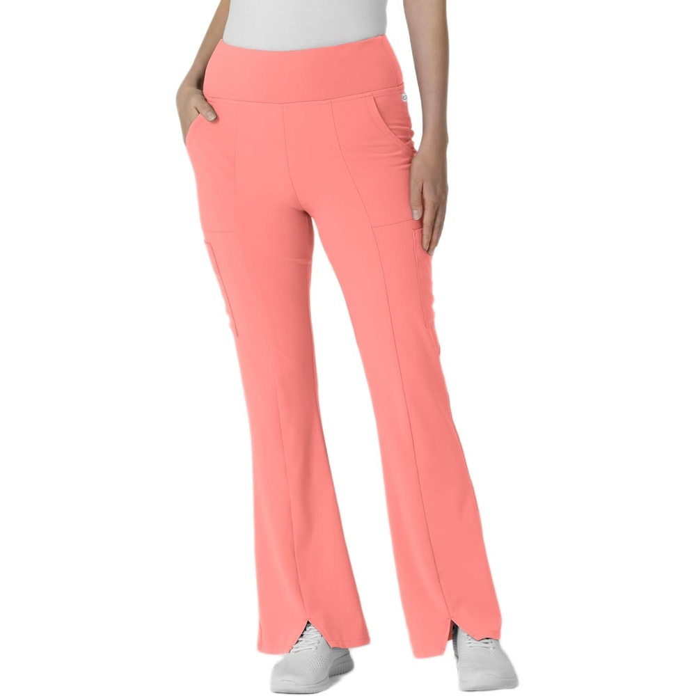 Wink Scrubs for Women, Renew, Cargo Flare Pants, with 7 Pockets(Paradise Pink)