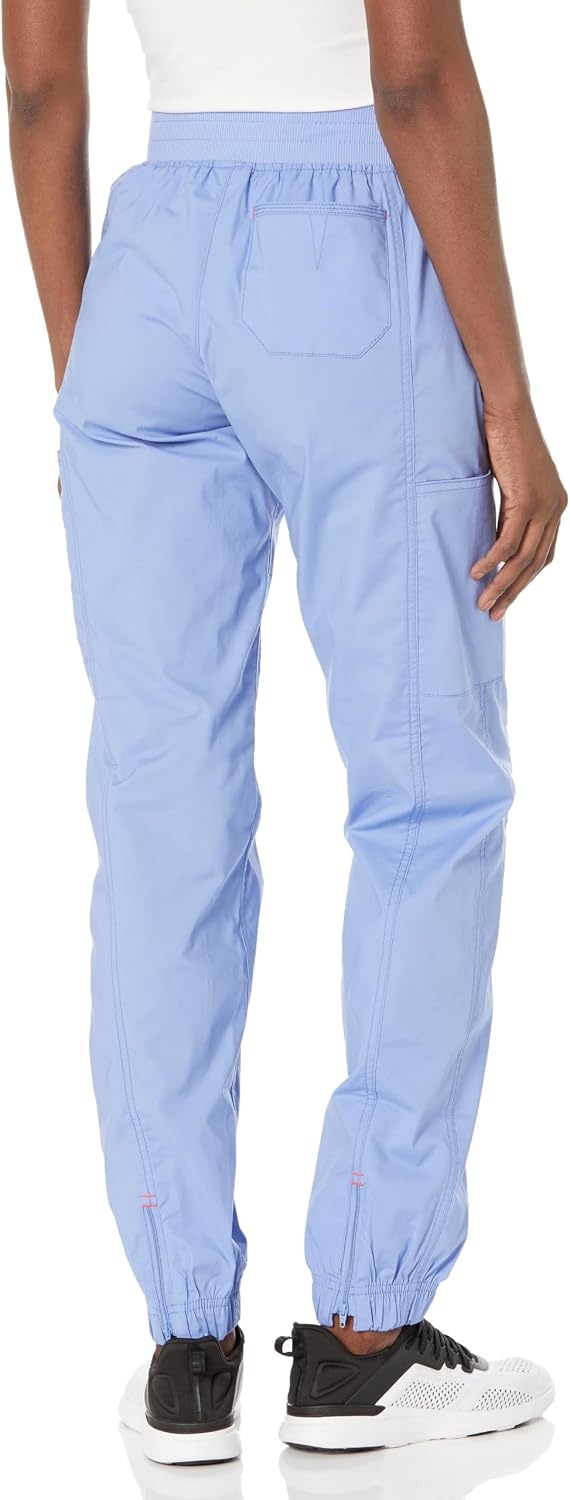 Wink WonderFLEX Love-Women’s Utility Cargo Zip Jogger Scrub Pant, Ceil Blue, XS TAL