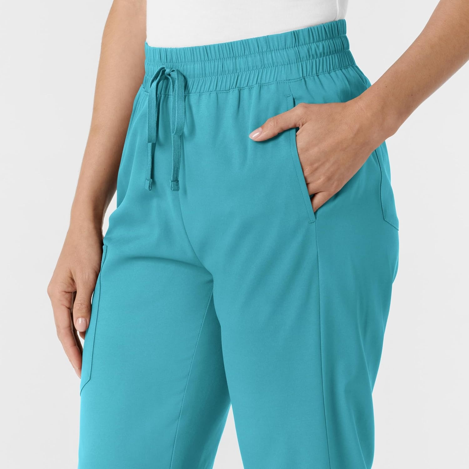 WINK Scrubs for Women, Boundless, Bootcut Pants with Drawstring and 6 Pockets(Teal)