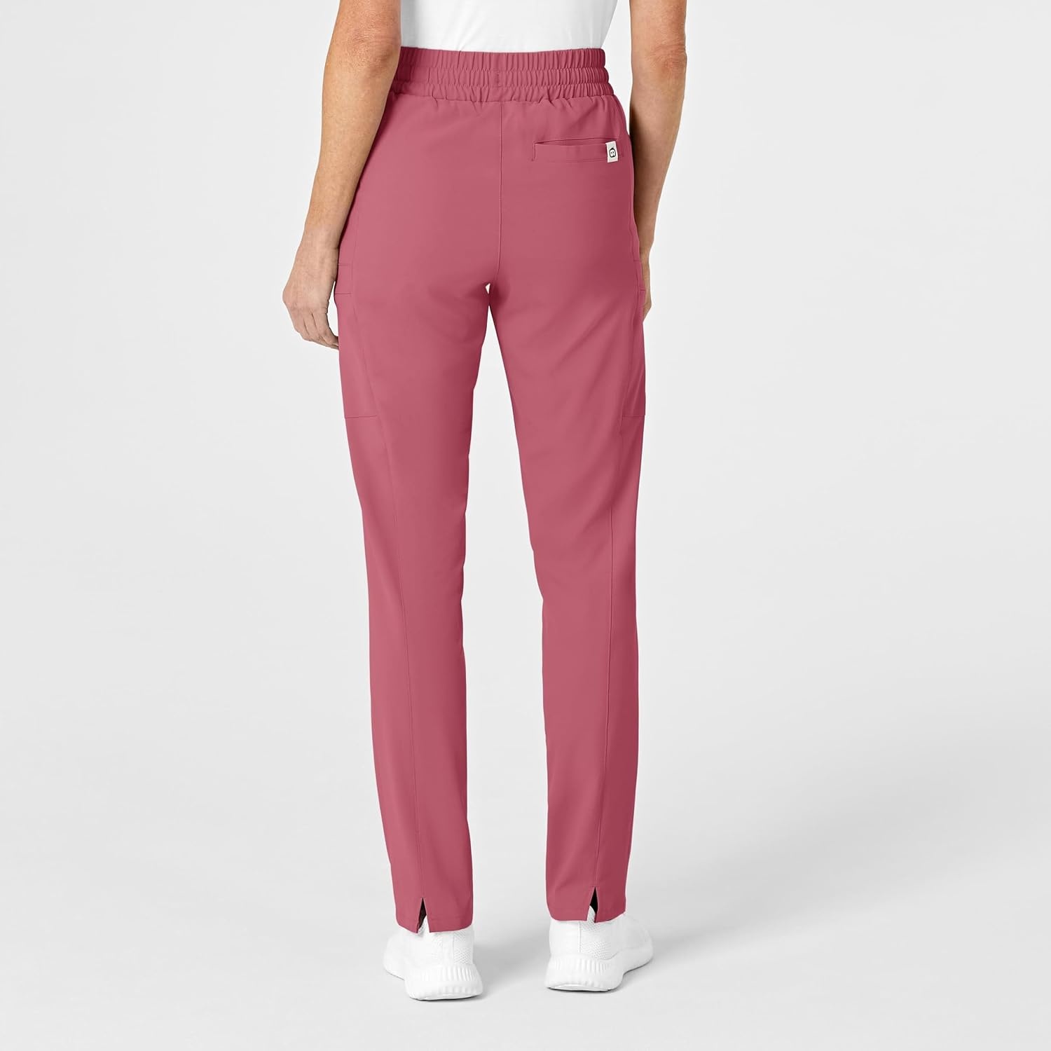 WonderWink Women’s High Waist Slim Leg Scrub Pant(Rosebud)