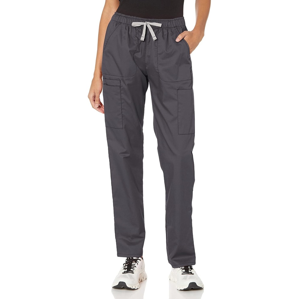 Wink WonderWORK Women’s Convertible Slim Leg Scrub Pant(Pewter)