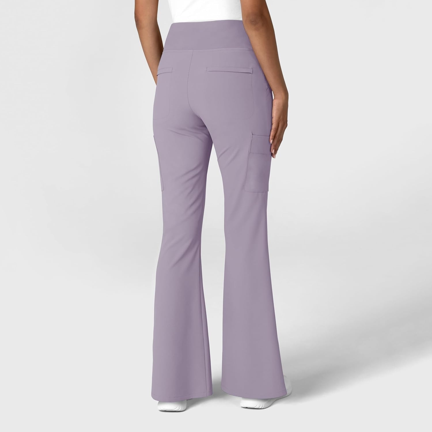 Wink Scrubs for Women, Renew, Cargo Flare Pants, with 7 Pockets(Wisteria)
