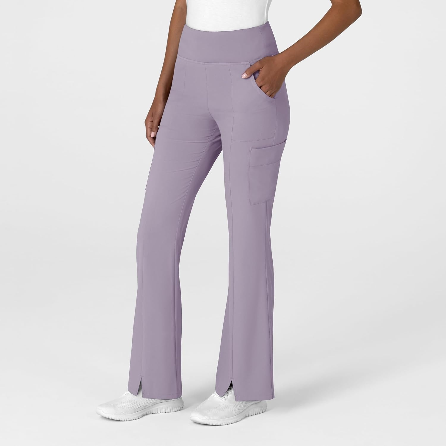 Wink Scrubs for Women, Renew, Cargo Flare Pants, with 7 Pockets(Wisteria)