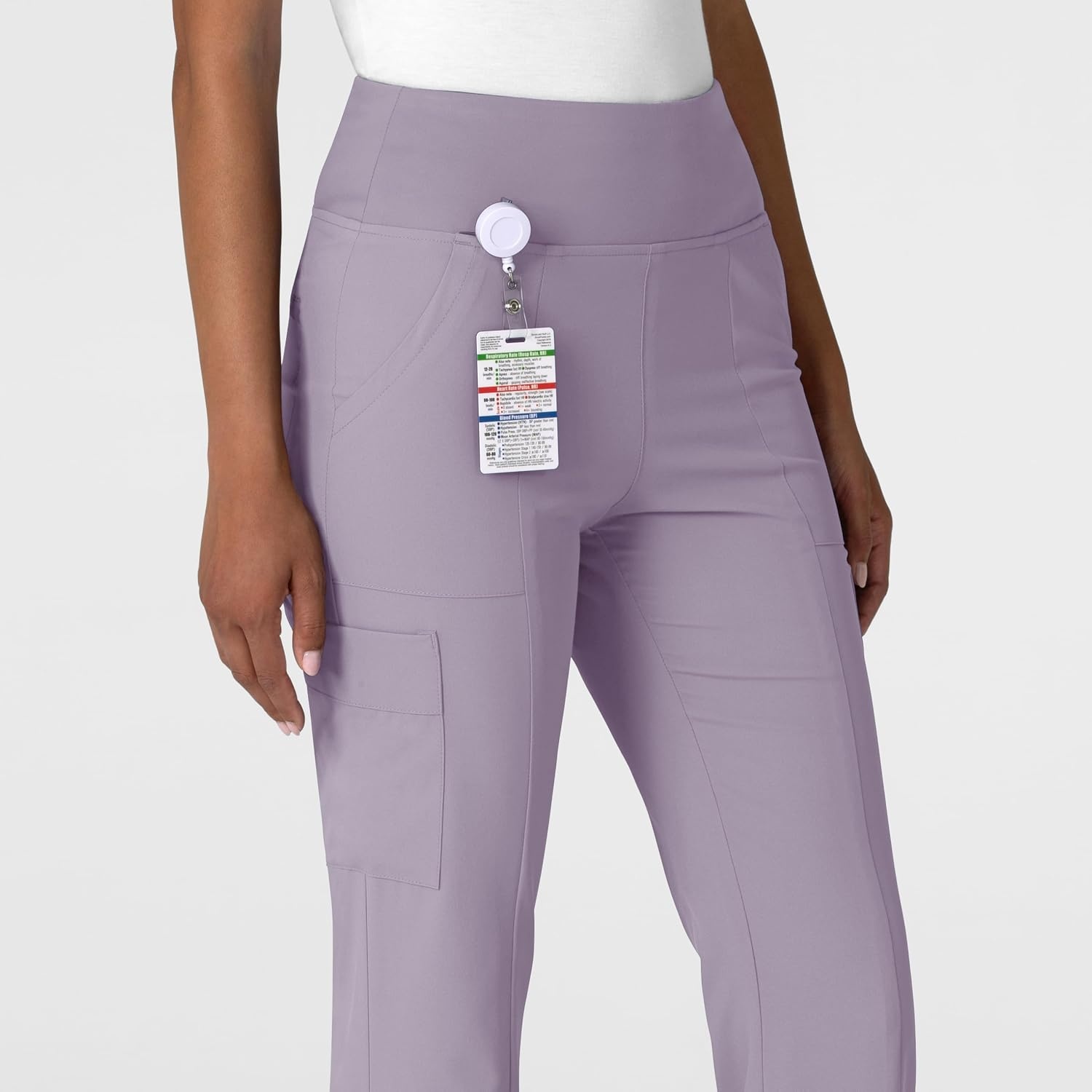 Wink Scrubs for Women, Renew, Cargo Flare Pants, with 7 Pockets(Wisteria)