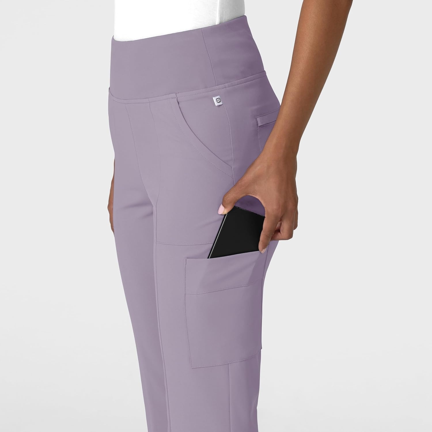Wink Scrubs for Women, Renew, Cargo Flare Pants, with 7 Pockets(Wisteria)