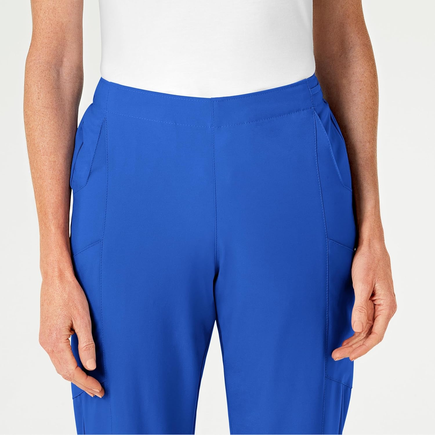 Wink W123 Women’s Flat Front Cargo Scrub Pant(Royal)