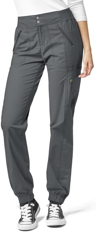 Wink Women’s Love Utility Cargo Zip Jogger Pant(Charcoal)