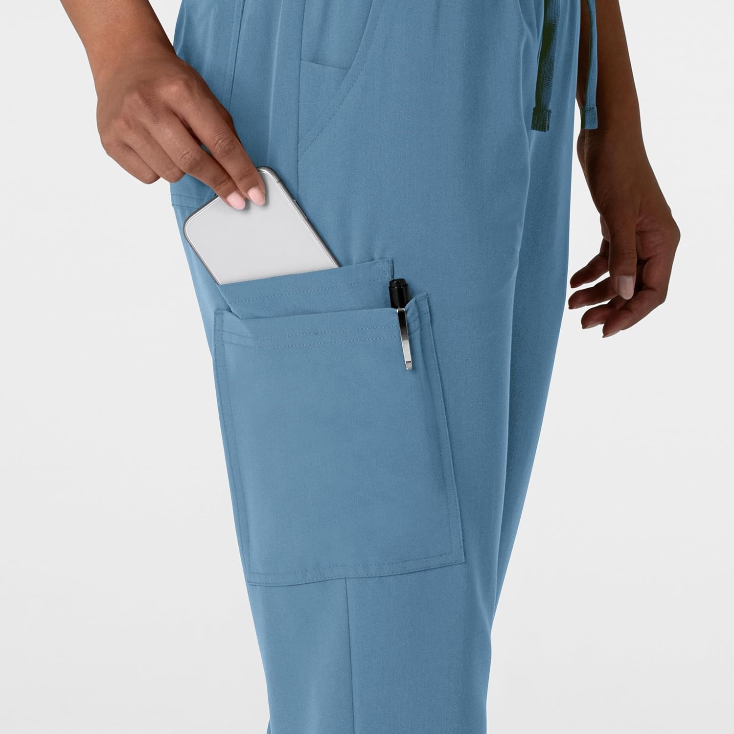 Wink Women’s Women’s Jogger Utility Scrub Pant(Pacific Blue)