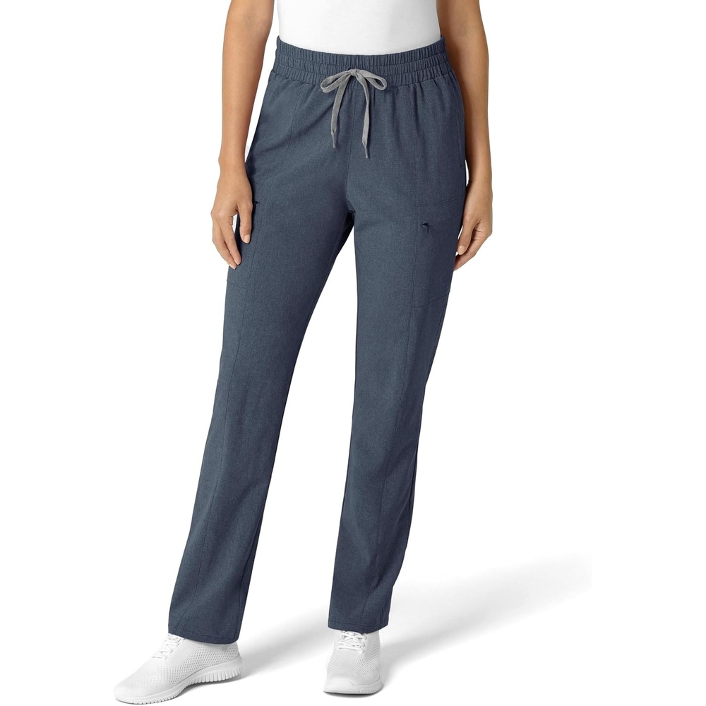 Wink Renew Women’s High Waist Slim Leg Scrub Pant(Navy Heather)