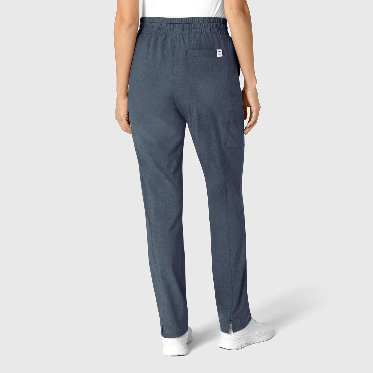 Wink Renew Women’s High Waist Slim Leg Scrub Pant(Navy Heather)