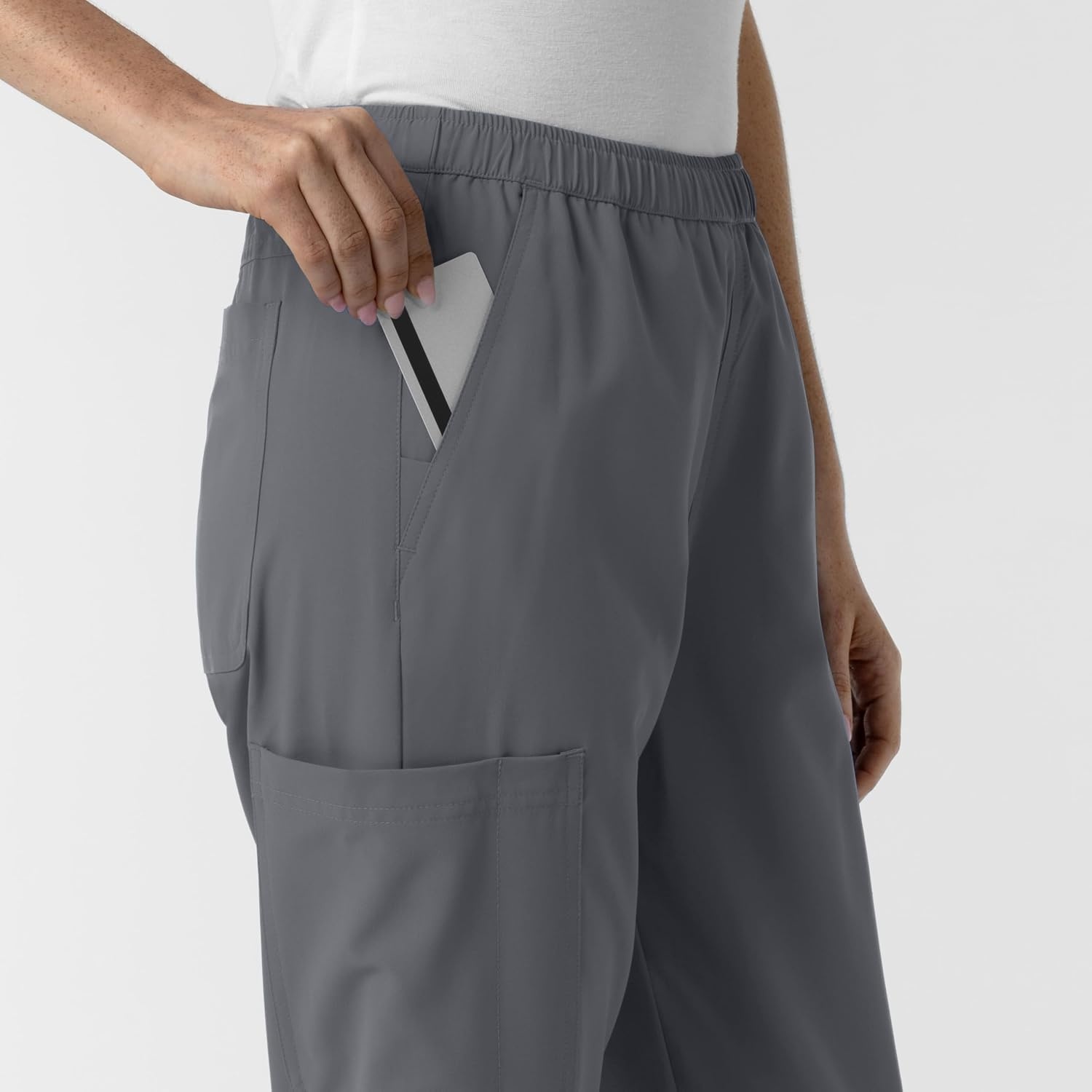Wink NURTUR Women’s Slim Leg Scrub Pant(Pewter)