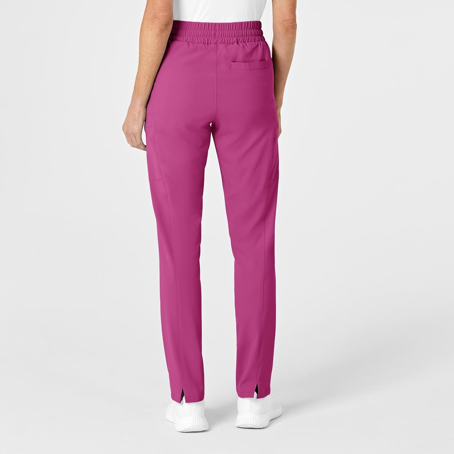 Wink Renew Women’s High Waist Slim Leg Scrub Pant(Raspberry)