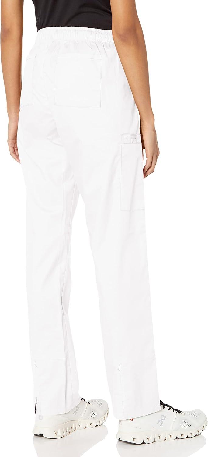 WonderWink Womens Convertible Slim Leg Cargo Pant(White)
