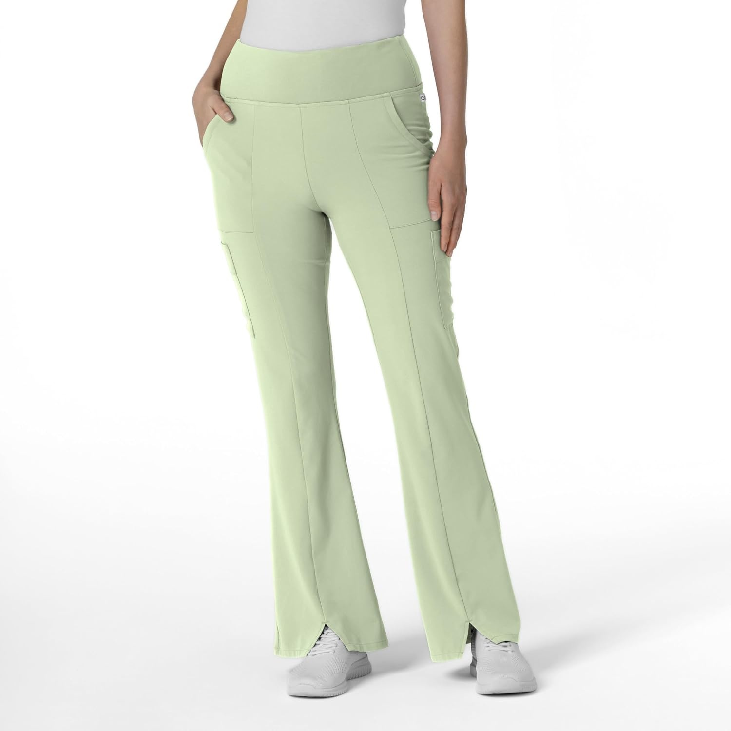 Wink Scrubs for Women, Renew, Cargo Flare Pants, with 7 Pockets(Fresh Mint)