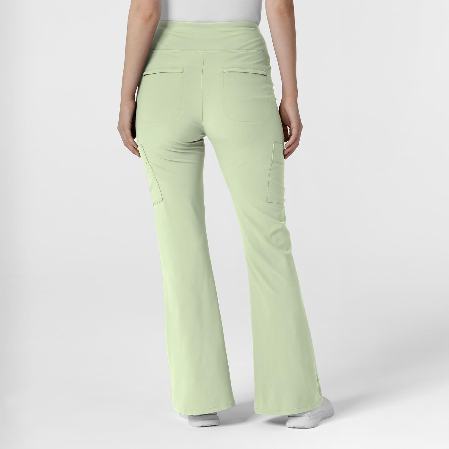 Wink Scrubs for Women, Renew, Cargo Flare Pants, with 7 Pockets(Fresh Mint)