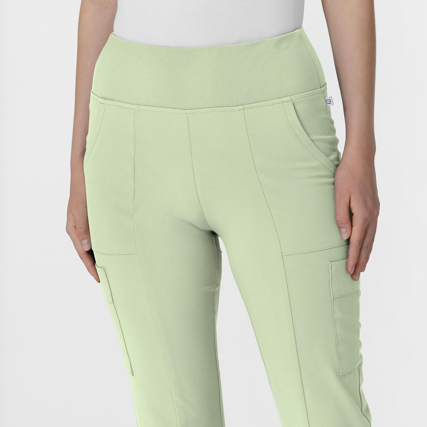 Wink Scrubs for Women, Renew, Cargo Flare Pants, with 7 Pockets(Fresh Mint)