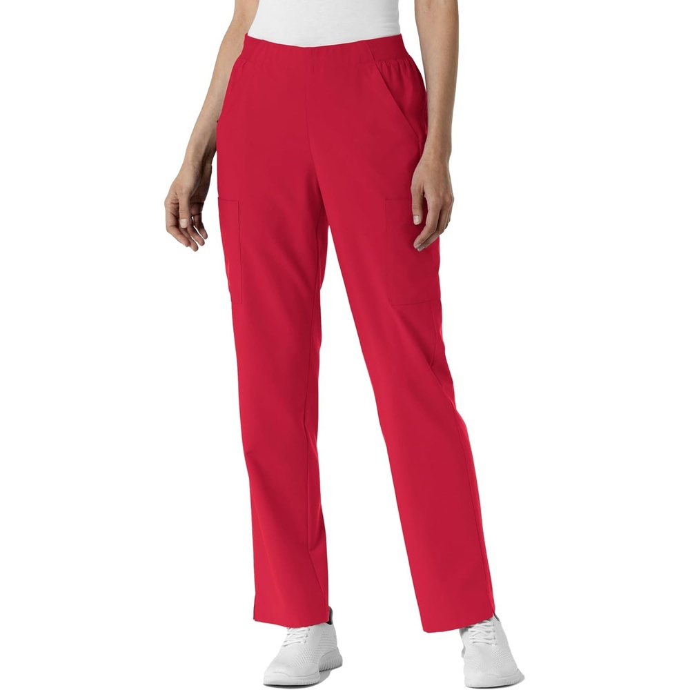 Wink Women’s Women’s Cargo Utility Scrub Pant(Red)