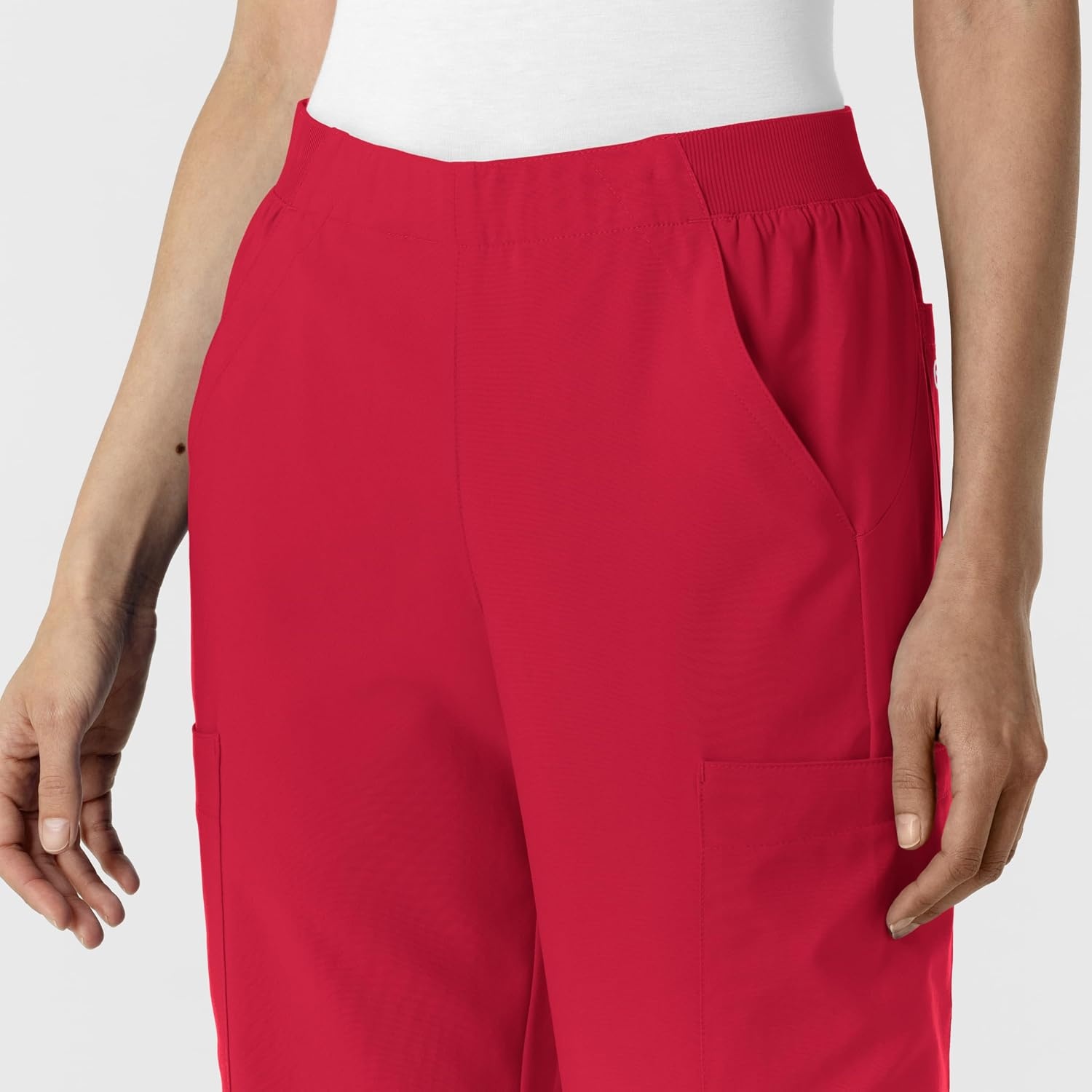 Wink Women’s Women’s Cargo Utility Scrub Pant(Red)