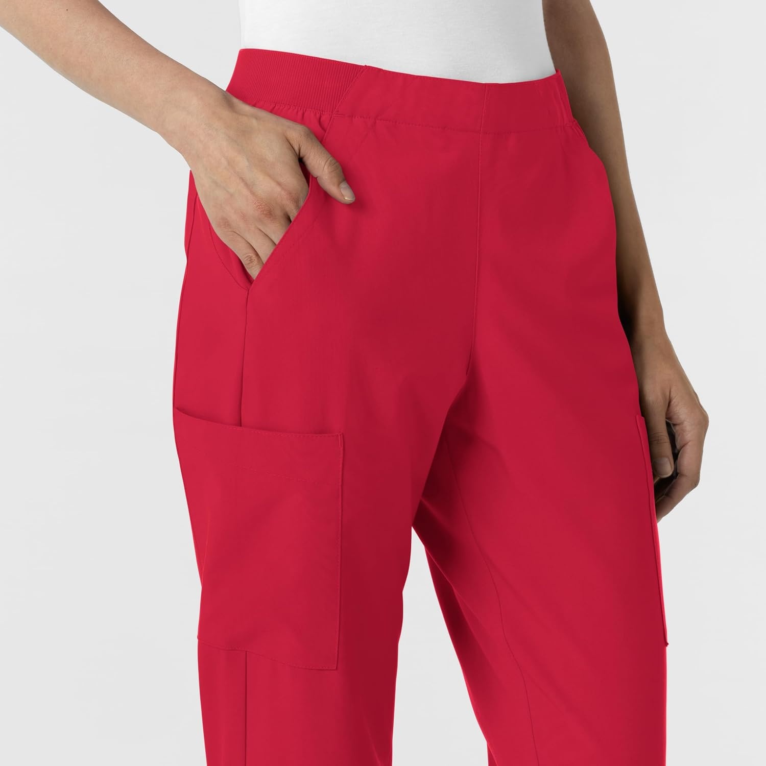 Wink Women’s Women’s Cargo Utility Scrub Pant(Red)