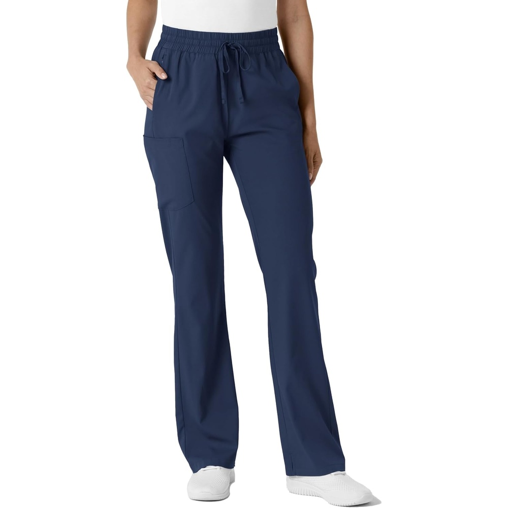WINK Scrubs for Women, Boundless, Bootcut Pants with Drawstring and 6 Pockets(Navy)