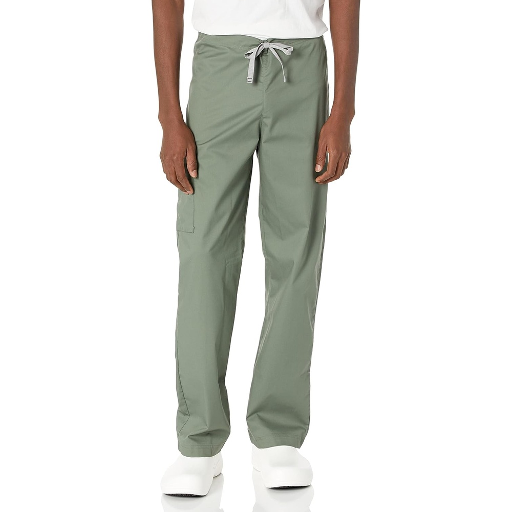 WINK WonderWORK Unisex Drawstring Cargo Scrub Pant(Olive)