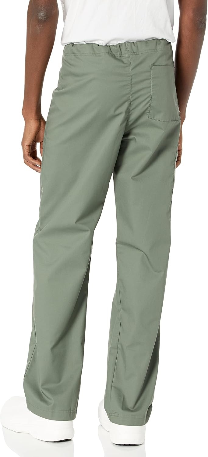 WINK WonderWORK Unisex Drawstring Cargo Scrub Pant(Olive)