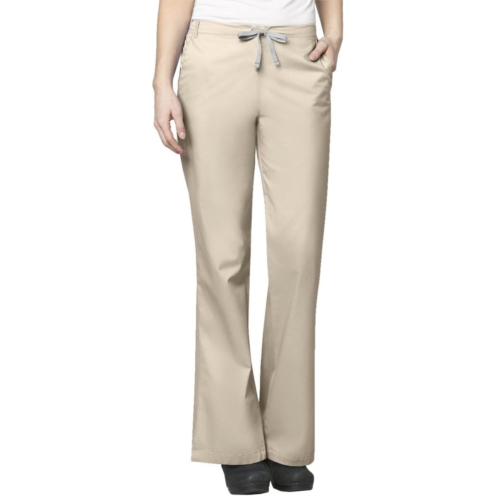 Wink WonderWORK Women’s Flare Leg Scrub Pant, Khaki, XL