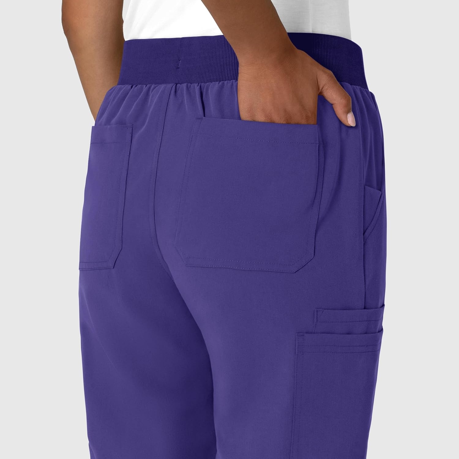 Wink Women’s Women’s Jogger Utility Scrub Pant(Grape)
