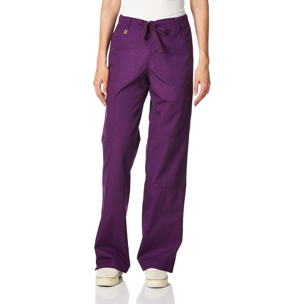 WonderWink Women’s Origins Tango Scrub Pant(Eggplant)