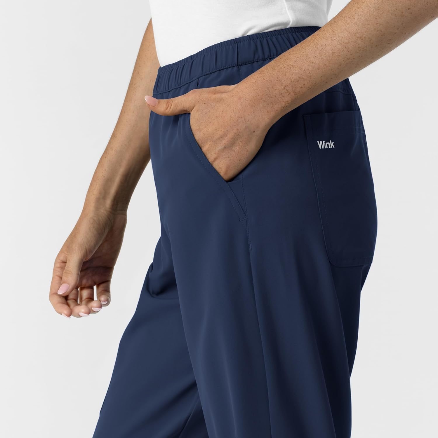 Wink NURTUR Women’s Slim Leg Scrub Pant(Navy)