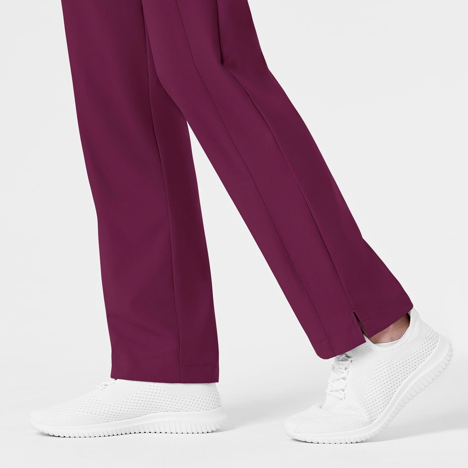 Wink W123 Women’s Flat Front Cargo Scrub Pant(Wine)