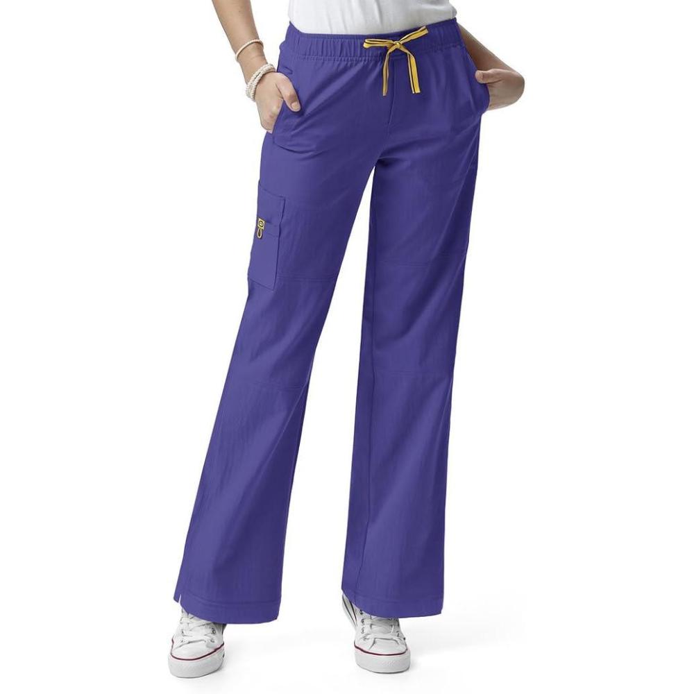 WonderWink Womens Four Stretch Cargo Scrub Pant(Lavender)