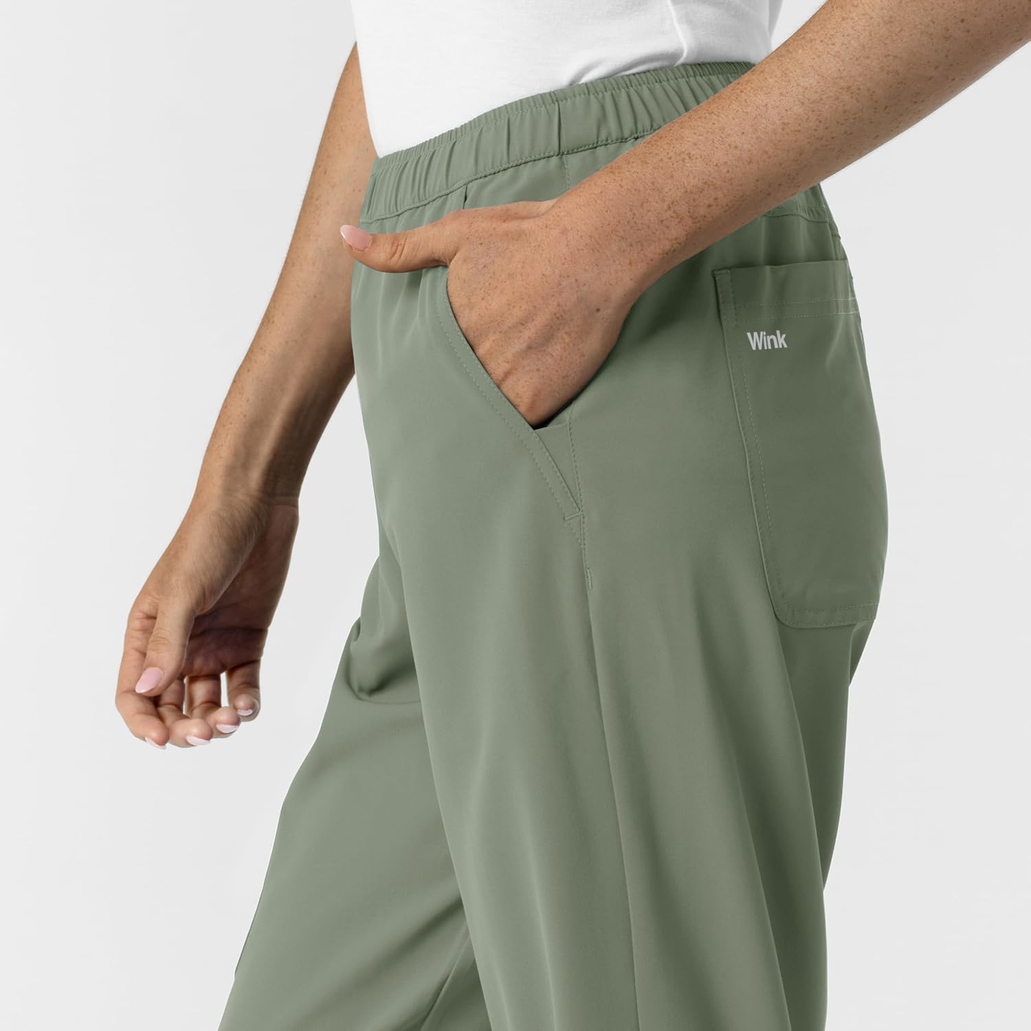 Wink NURTUR Women’s Slim Leg Scrub Pant(Sage)