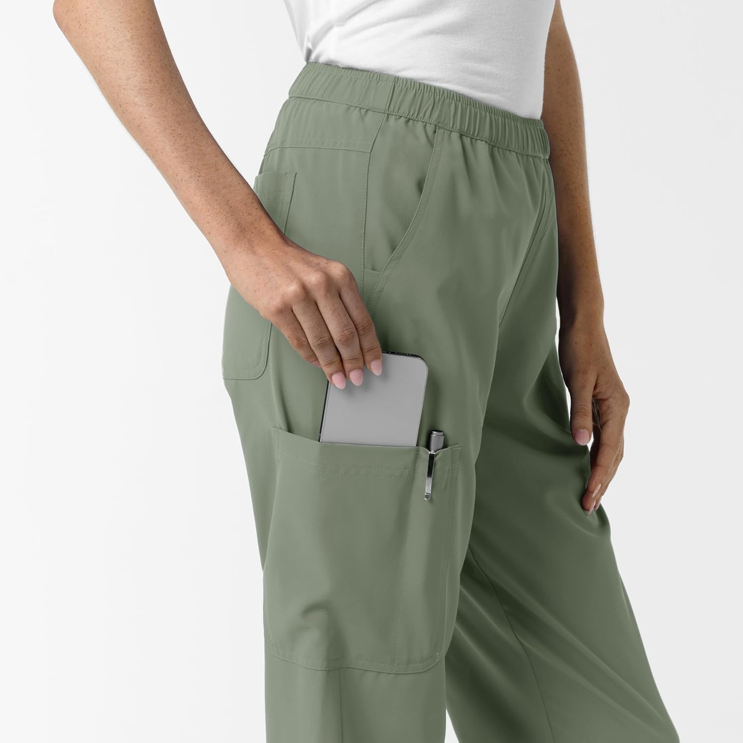 Wink NURTUR Women’s Slim Leg Scrub Pant(Sage)
