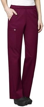Wink WonderWORK Women’s Pull-On Cargo Scrub Pant, Pewter, S PET
