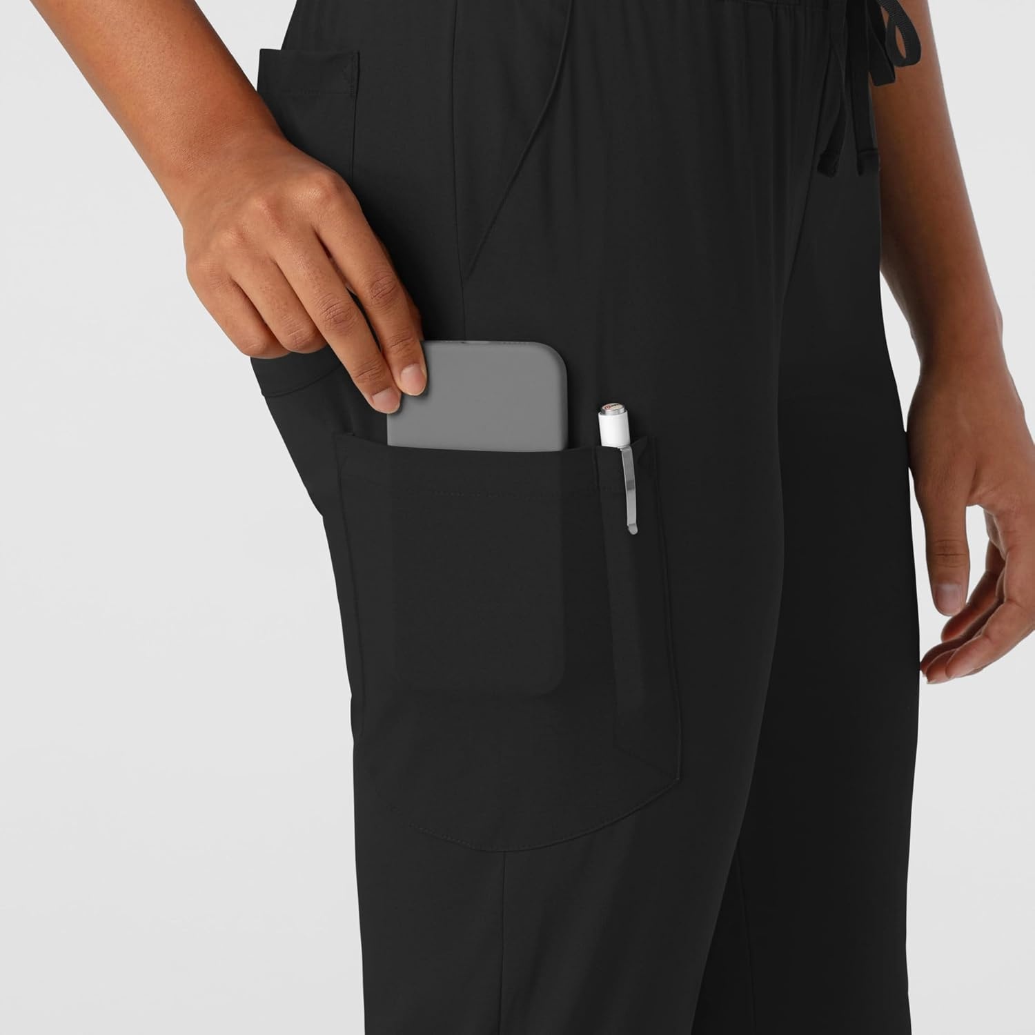 WonderWink Women’s Women’s Jogger Scrub Pant(Black)